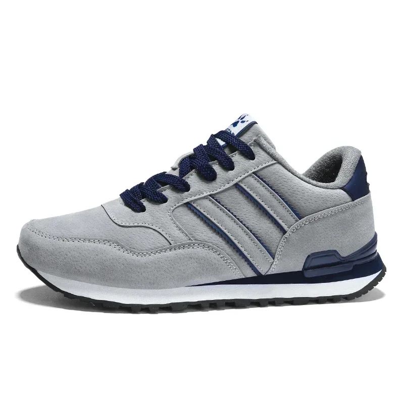 Men Lightweight Outdoor Walking Shoes Suede Leather Sneakers Comfortable Classical Running Sport Shoes Breathable Jogging Shoe