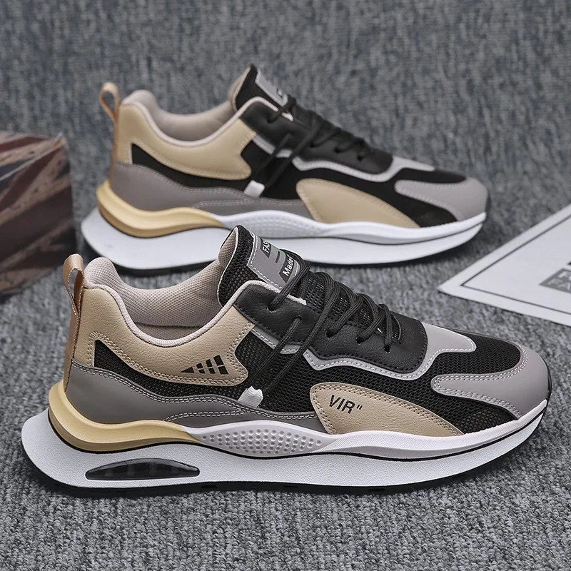 Men's Sneakers Brand Mesh Breathable Shoes Men Sneakers Hot Sell Comfortable Shock-absorbing Running Casual Shoe Tenis Masculino
