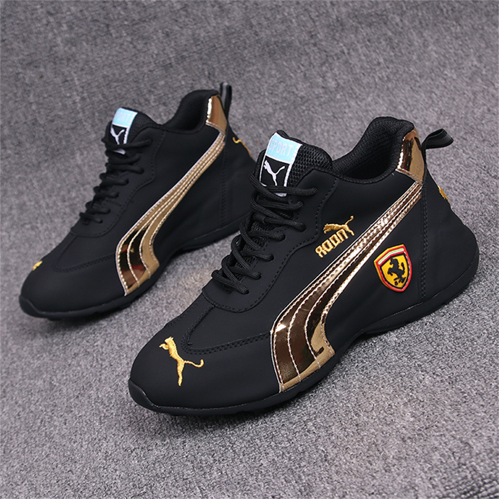 New men's shoes 2024 New Fashion casual shoes breathable soft bottom PU leather surface cross-border foreign trade sports clunky shoes