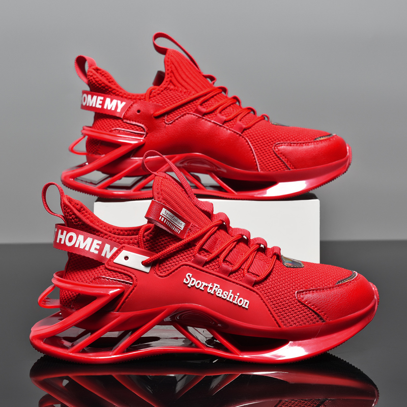 Men's shoes, sneakers, men's new breathable men's ultra-light shock-absorbing running shoes, men's basketball shoes, mesh casual shoes