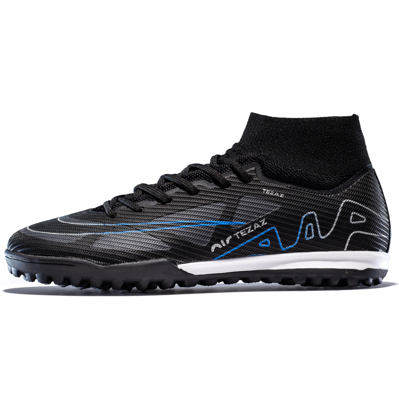 Men's Soccer Boots Turf Hightop Outdoor Indoor Football Shoes Sneaker TF Cleat Training Athletic for Youth