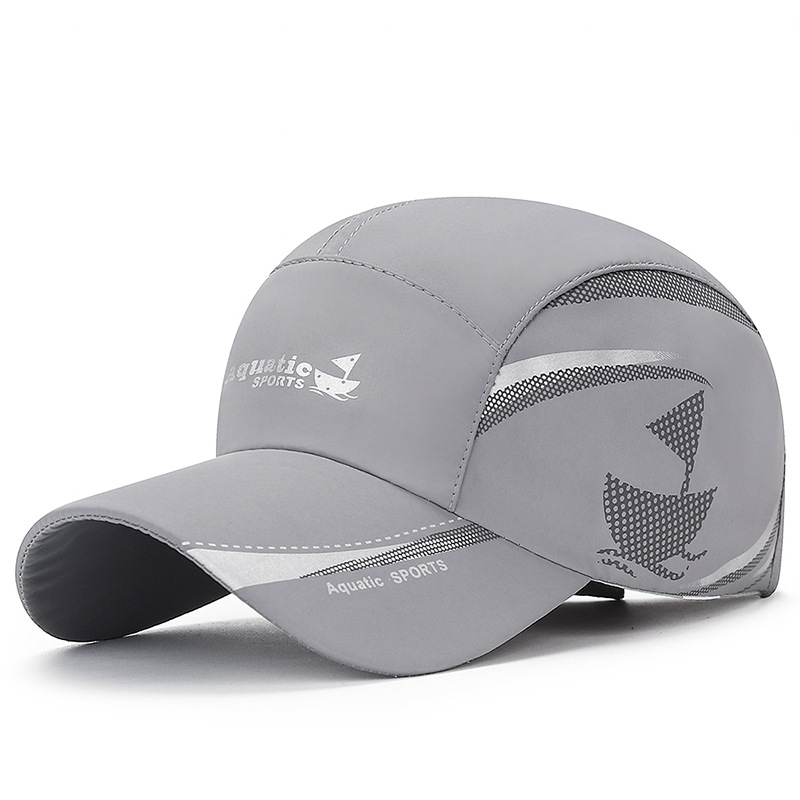 New Summer Thin Breathable Sunscreen Shade Quick Drying Hat Men & Women Outdoor Recreational Fishing Printed Baseball Cap