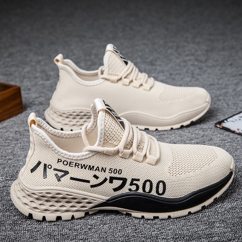 Men's mesh lightweight breathable casual sports shoes summer outdoor soft sole running shoes student walking shoes male sneakers