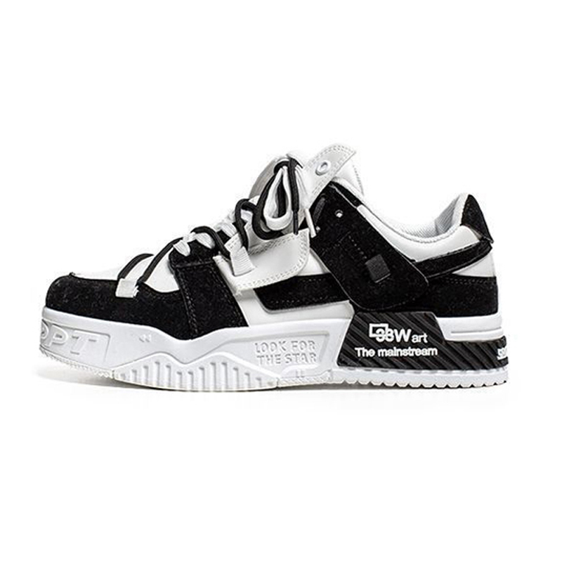 Student casual sports trendy shoes four seasonal new outdoor anti slip soft sole thick sole running shoes fashion men's sneakers